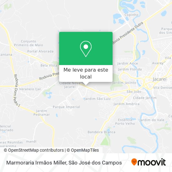 Marmoraria Irmãos Miller mapa