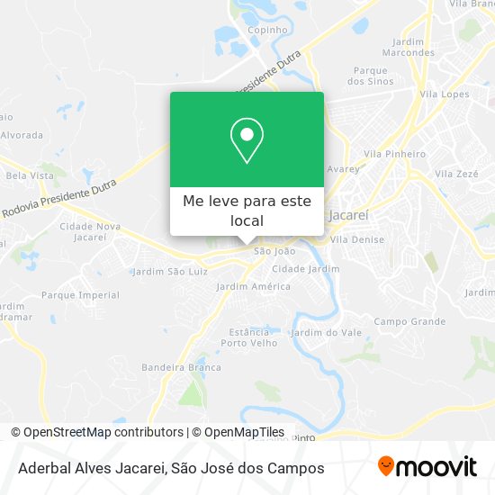 Aderbal Alves Jacarei mapa