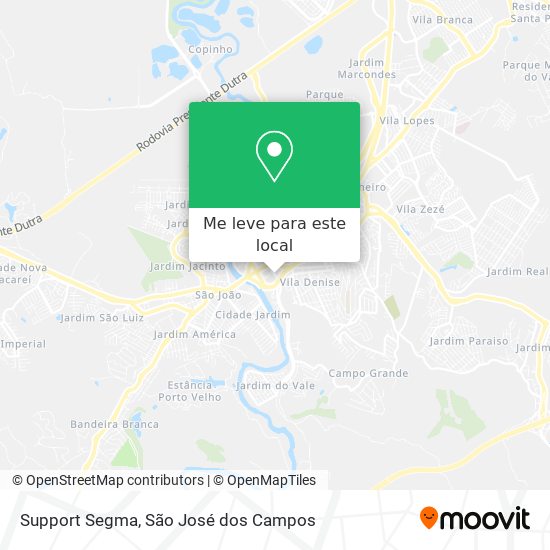 Support Segma mapa