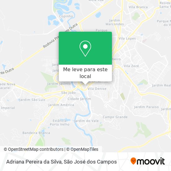 Adriana Pereira da Silva mapa