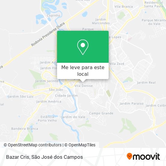 Bazar Cris mapa
