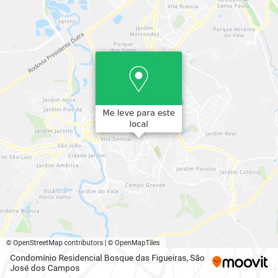Condomínio Residencial Bosque das Figueiras mapa