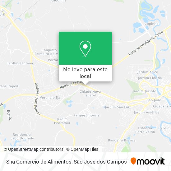 Sha Comércio de Alimentos mapa