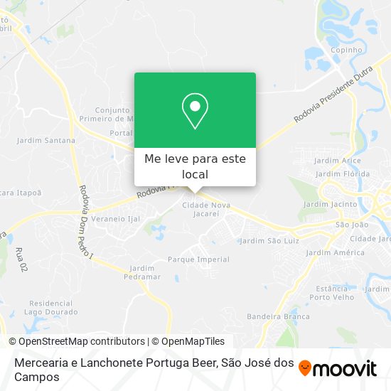 Mercearia e Lanchonete Portuga Beer mapa