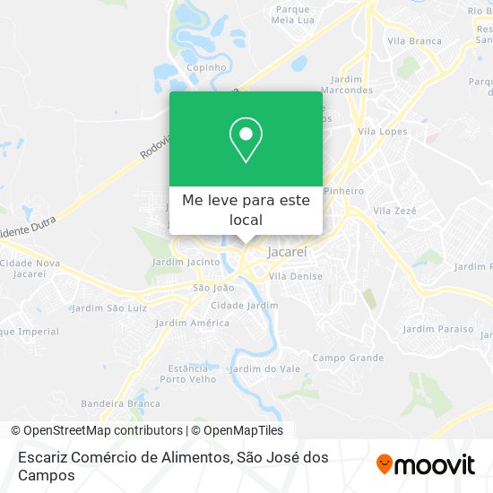 Escariz Comércio de Alimentos mapa