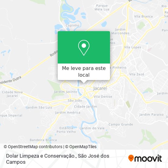 Dolar Limpeza e Conservação. mapa