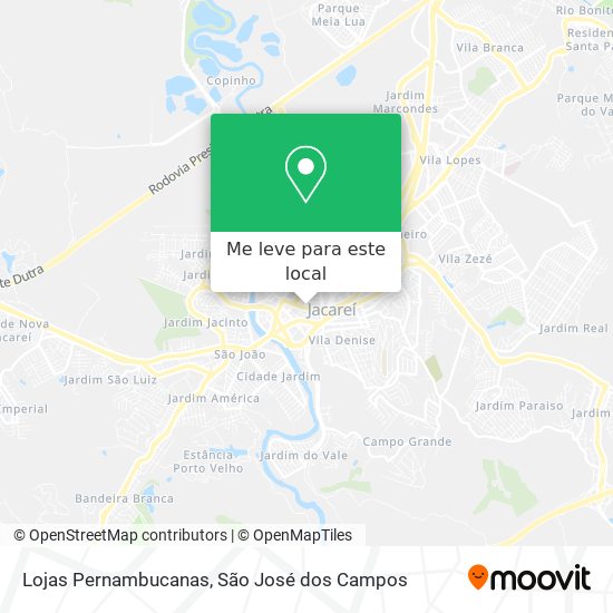 Lojas Pernambucanas mapa
