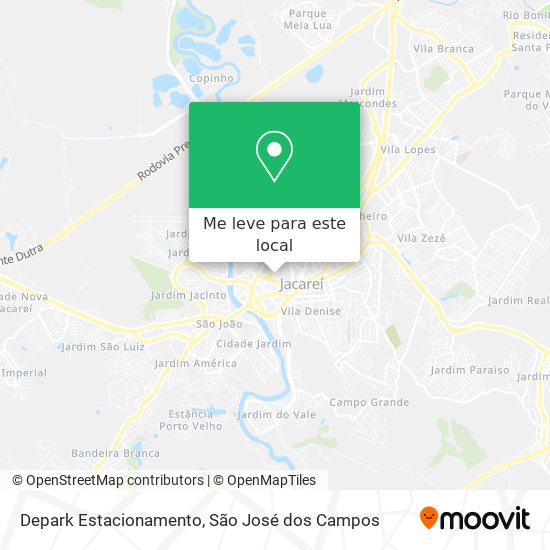 Depark Estacionamento mapa