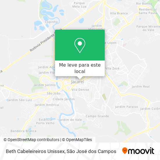 Beth Cabeleireiros Unissex mapa