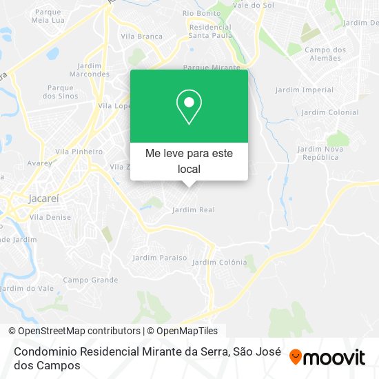 Condominio Residencial Mirante da Serra mapa
