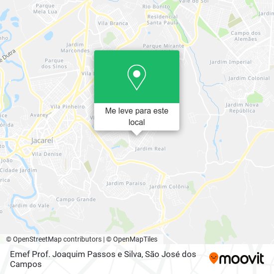 Emef Prof. Joaquim Passos e Silva mapa