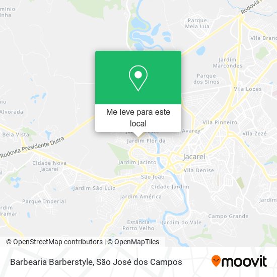 Barbearia Barberstyle mapa