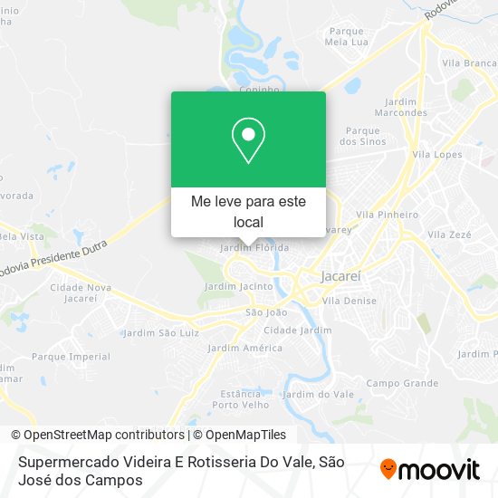 Supermercado Videira E Rotisseria Do Vale mapa