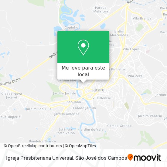 Igreja Presbiteriana Universal mapa