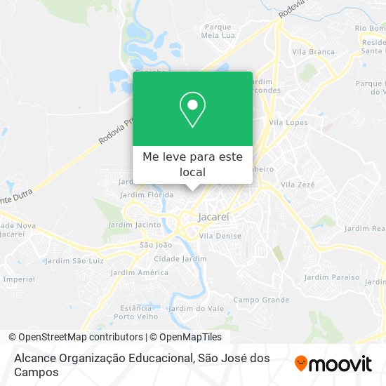 Alcance Organização Educacional mapa