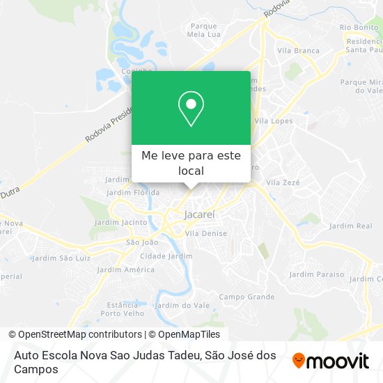 Auto Escola Nova Sao Judas Tadeu mapa