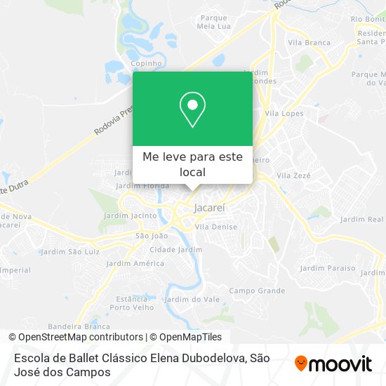 Escola de Ballet Clássico Elena Dubodelova mapa