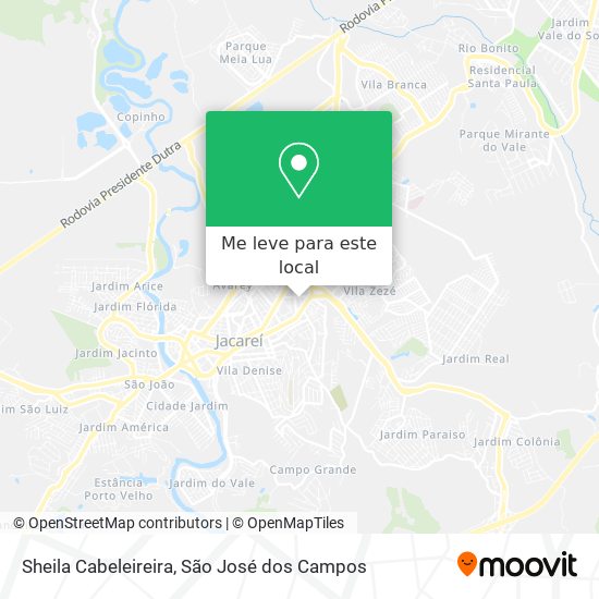 Sheila Cabeleireira mapa