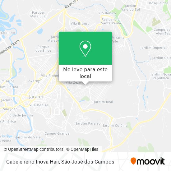 Cabeleireiro Inova Hair mapa