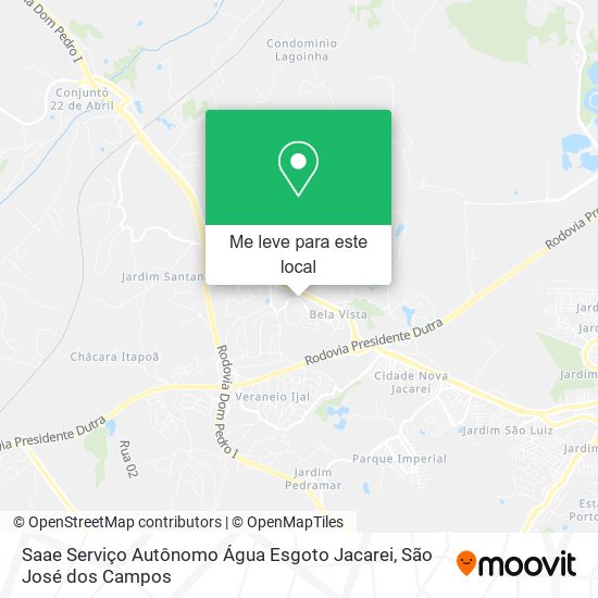 Saae Serviço Autônomo Água Esgoto Jacarei mapa