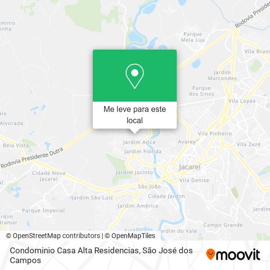 Condominio Casa Alta Residencias mapa