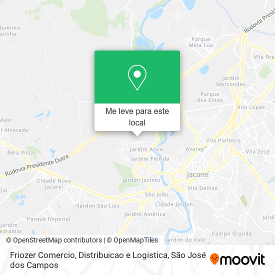 Friozer Comercio, Distribuicao e Logistica mapa
