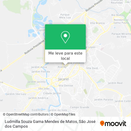 Ludmilla Souza Gama Mendes de Matos mapa