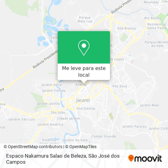 Espaco Nakamura Salao de Beleza mapa