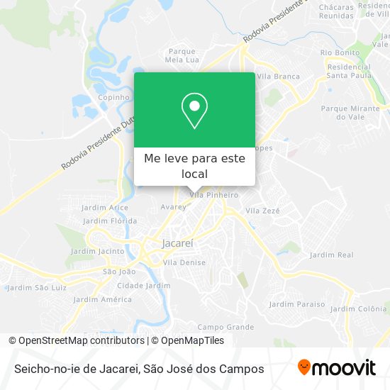 Seicho-no-ie de Jacarei mapa