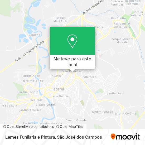 Lemes Funilaria e Pintura mapa