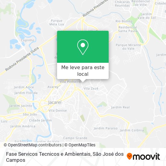 Fase Servicos Tecnicos e Ambientais mapa