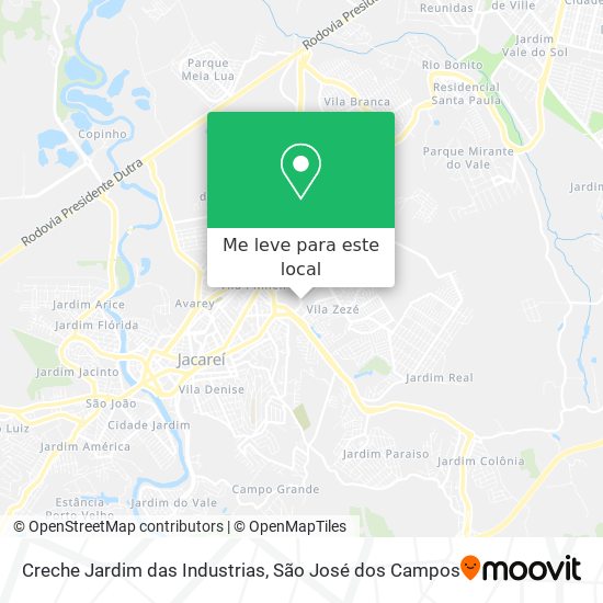 Creche Jardim das Industrias mapa