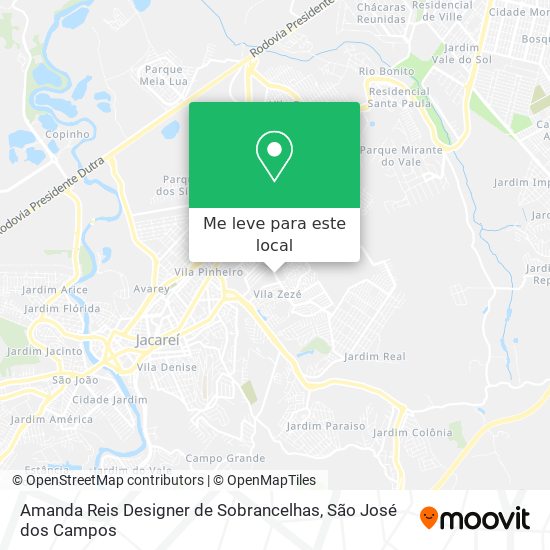 Amanda Reis Designer de Sobrancelhas mapa