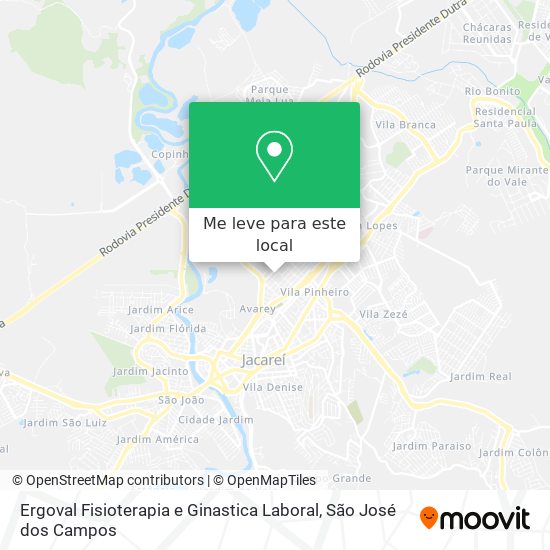 Ergoval Fisioterapia e Ginastica Laboral mapa