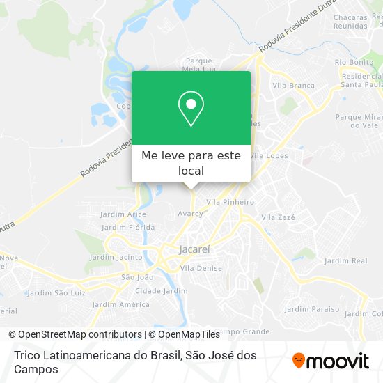 Trico Latinoamericana do Brasil mapa