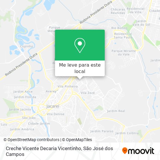 Creche Vicente Decaria Vicentinho mapa
