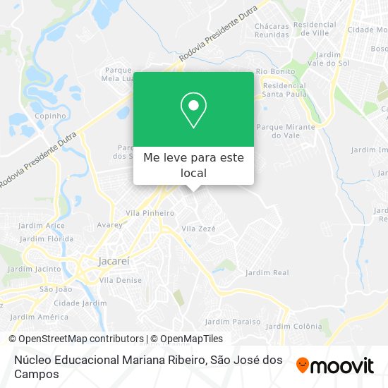 Núcleo Educacional Mariana Ribeiro mapa