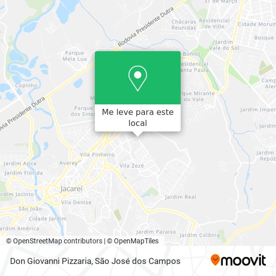 Don Giovanni Pizzaria mapa