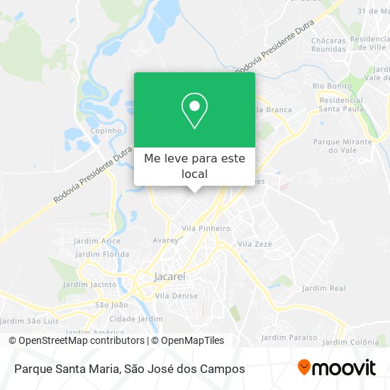 Parque Santa Maria mapa
