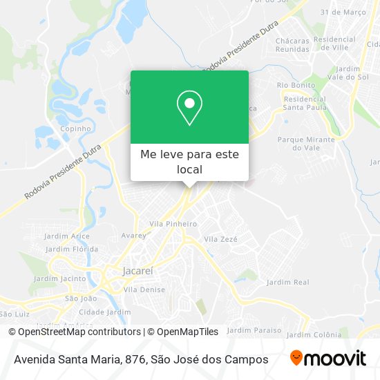 Avenida Santa Maria, 876 mapa