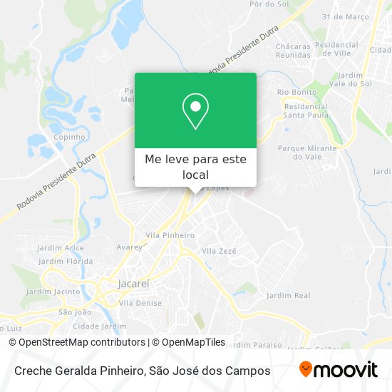 Creche Geralda Pinheiro mapa