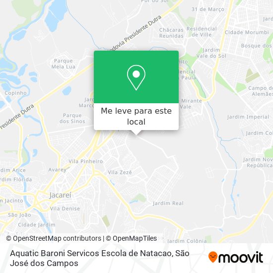 Aquatic Baroni Servicos Escola de Natacao mapa