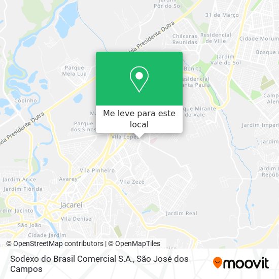 Sodexo do Brasil Comercial S.A. mapa