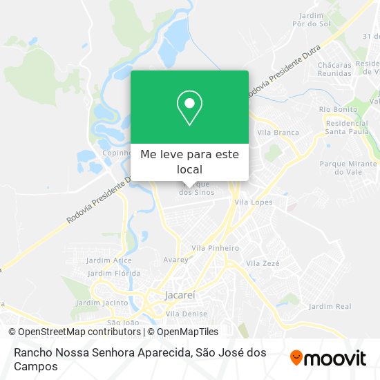 Rancho Nossa Senhora Aparecida mapa