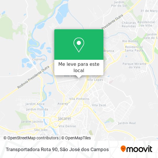 Transportadora Rota 90 mapa
