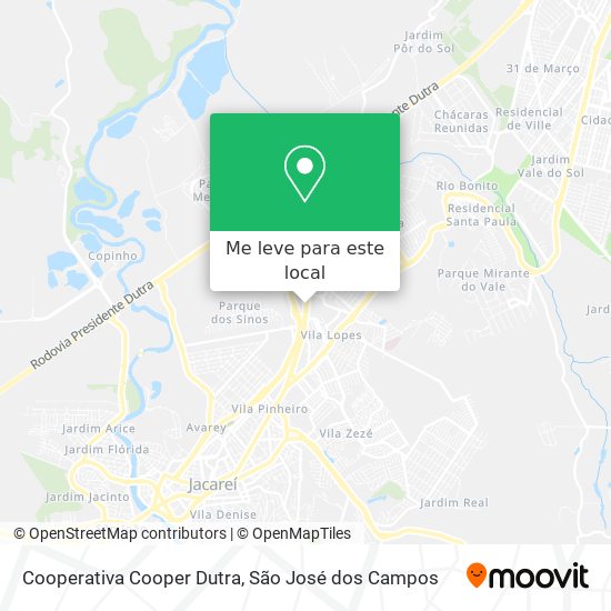 Cooperativa Cooper Dutra mapa