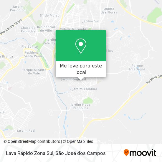 Lava Rápido Zona Sul mapa