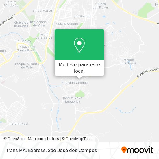 Trans P.A. Express mapa