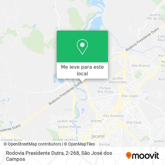 Rodovia Presidente Dutra, 2-268 mapa