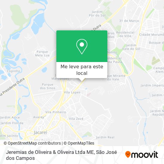 Jeremias de Oliveira & Oliveira Ltda ME mapa